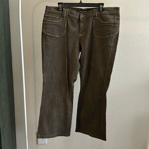 DKNY Jeans sz 16 Green Jeans Straight Leg